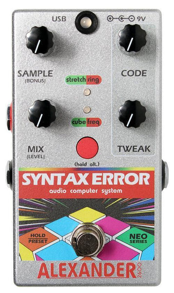 Alexander Syntax Error **pre-order**